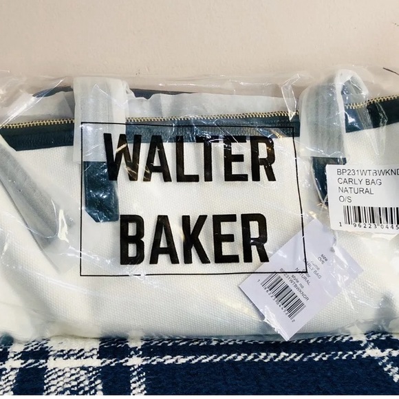 Walter Baker "Carly Bag" Classic Canvas and Vegan Leather Tote - New with Tags - Picture 2 of 3